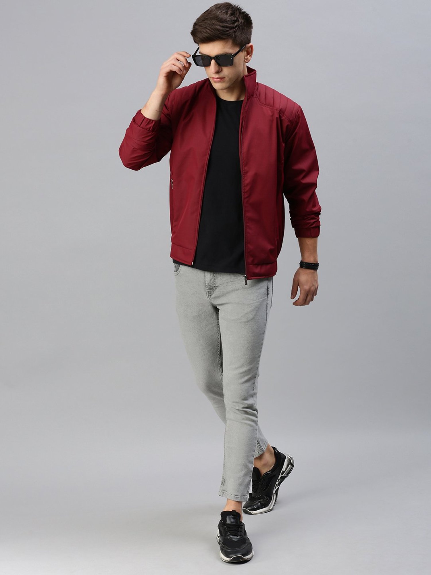 Hummel Blue Regular Fit Solid Jacket