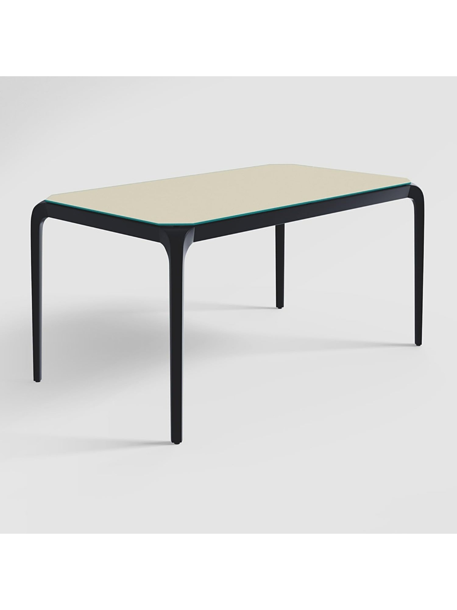 Godrej Interio Opulent Beige Wood 6 Seater Rectangular Dining Table