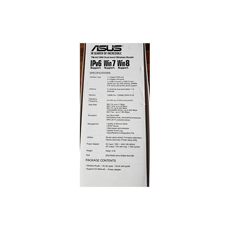 AC-1900) By ASUS Wireless-AC1900 Dual-Band Gigabit Router, AiProtection with Trend Micro for Complete Network Security (Renewed)