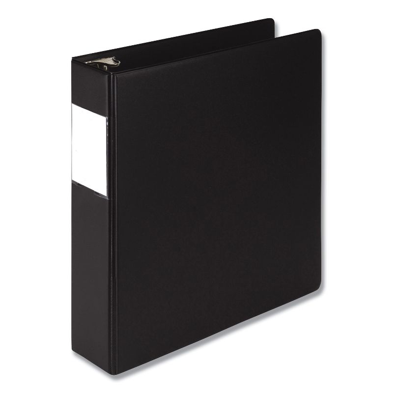 Samsill Round Ring Reference Binder 3 Rings 2 Capacity 11 x 8.5 Black 14860