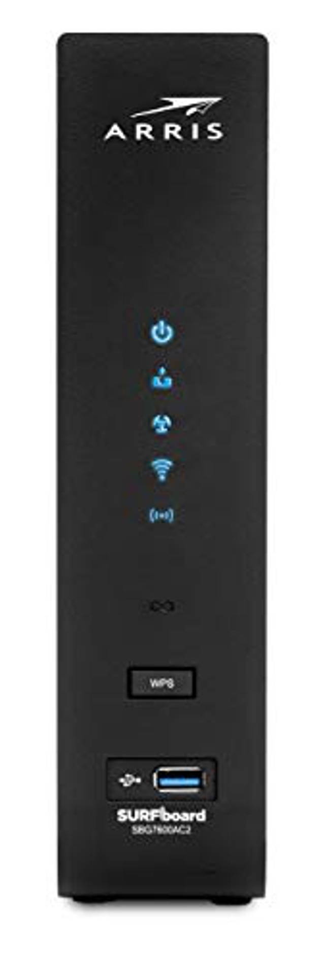 ARRIS SURFboard SBG7600AC2 DOCSIS 3.0 Cable Modem & AC2350 Dual-Band Wi-Fi Router, Approved for Cox, Spectrum, Xfinity & others (black)
