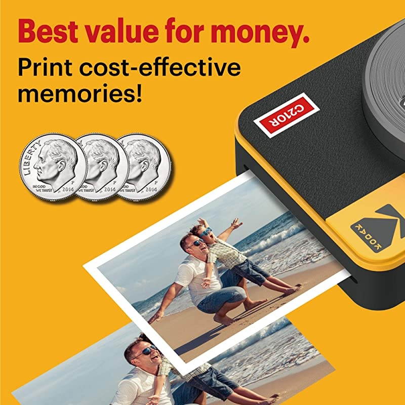 Mini Shot 2 Retro Portable Wireless Instant Camera Photo Printer White 60 Sheets