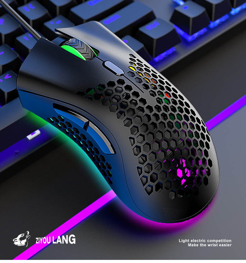 M7 E-sport Hollow Mouse Lightweight Gaming Mouse