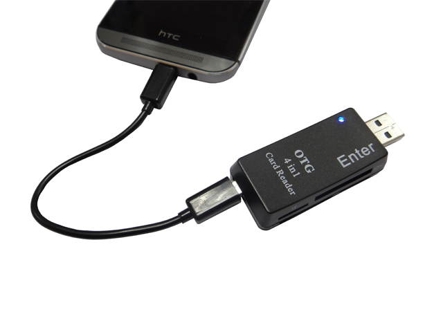 Akust Micro USB OTG 4-in-1 Smartphone Card Reader