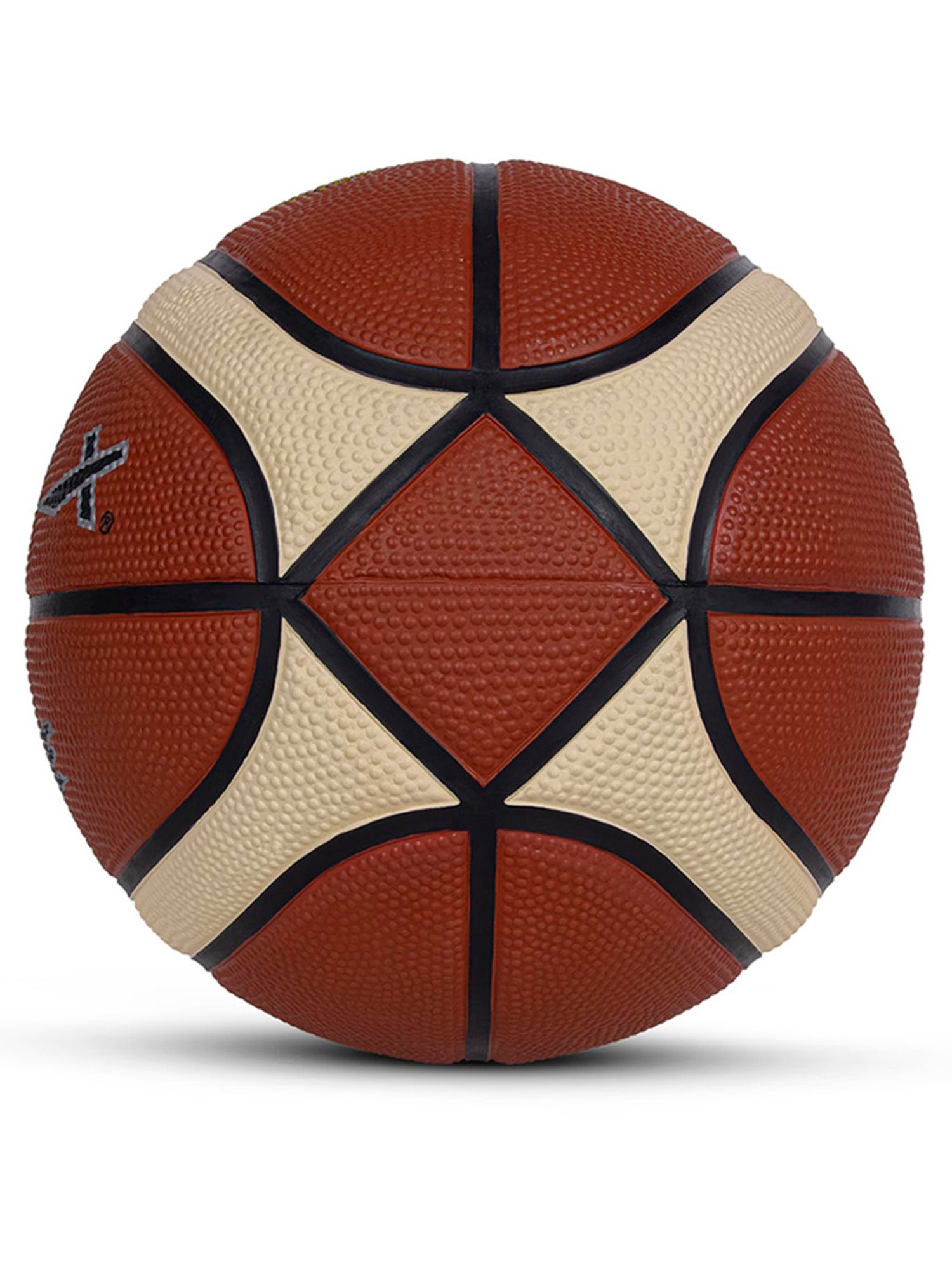 Vector X Supreme Fedration of India Rubberised Bladder Professional Basketball (Brown) Size - 5