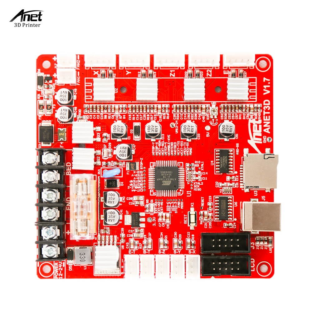 Anet A1284-Base V1.7 Control Board Mother Board Mainboard for Anet A8 DIY Self Assembly 3D Desktop Printer RepRap i3 Kit