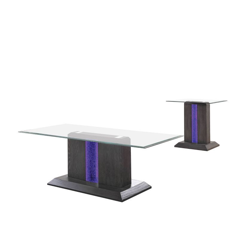 2pc Danziger Coffee Table Set Gray - miBasics