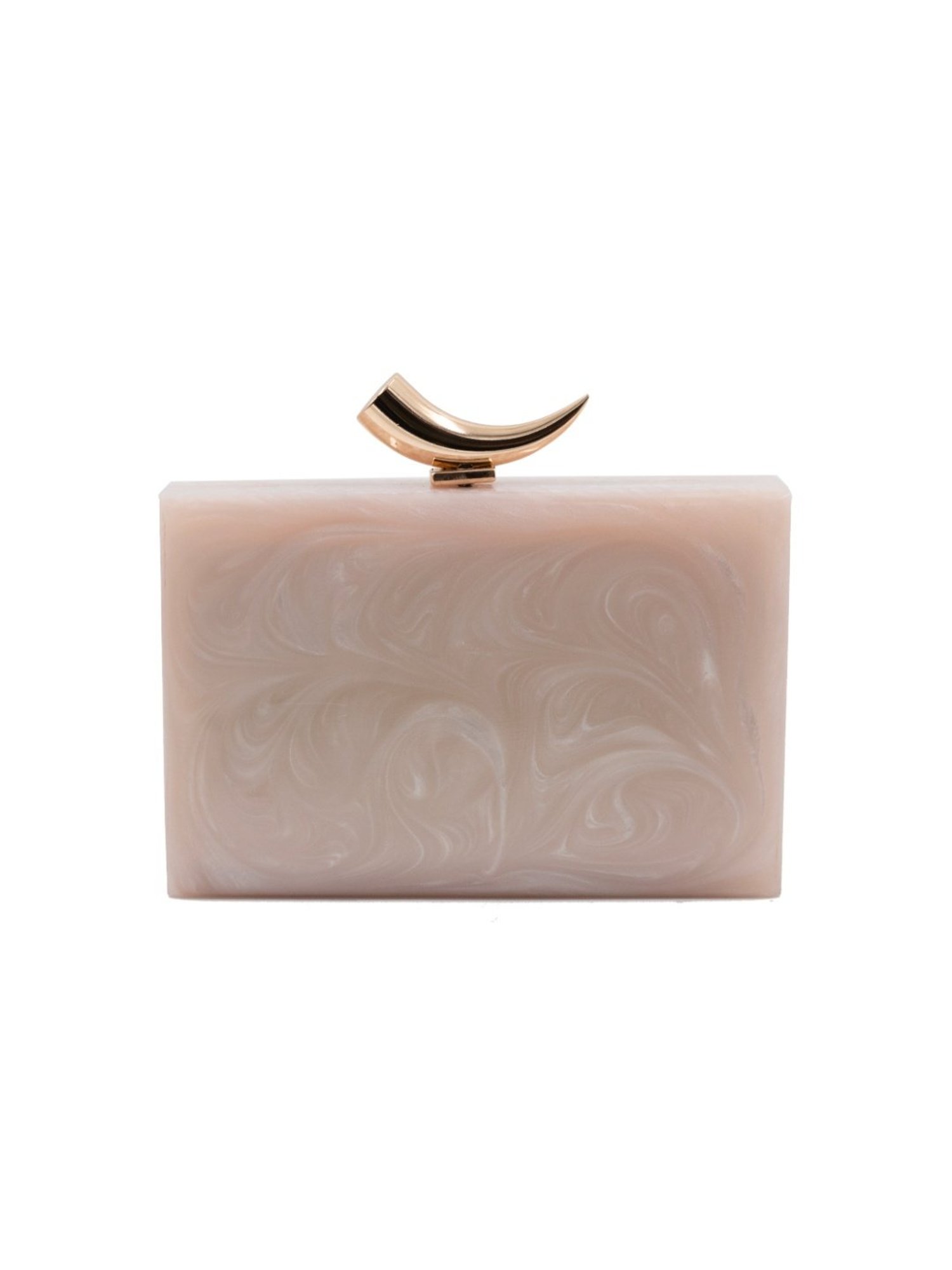 Sugarcrush Beige Luxury Studded Small Clutch