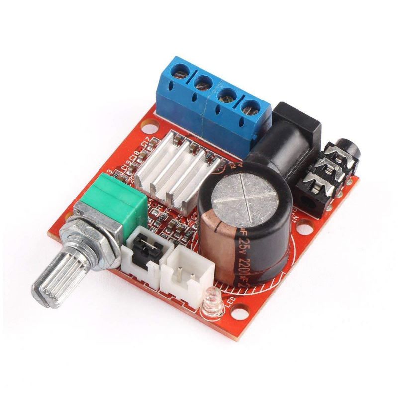 10W +10W PAM8610 D Class Dual-channel HIFI Audio Amplifier Board By Atomic Market