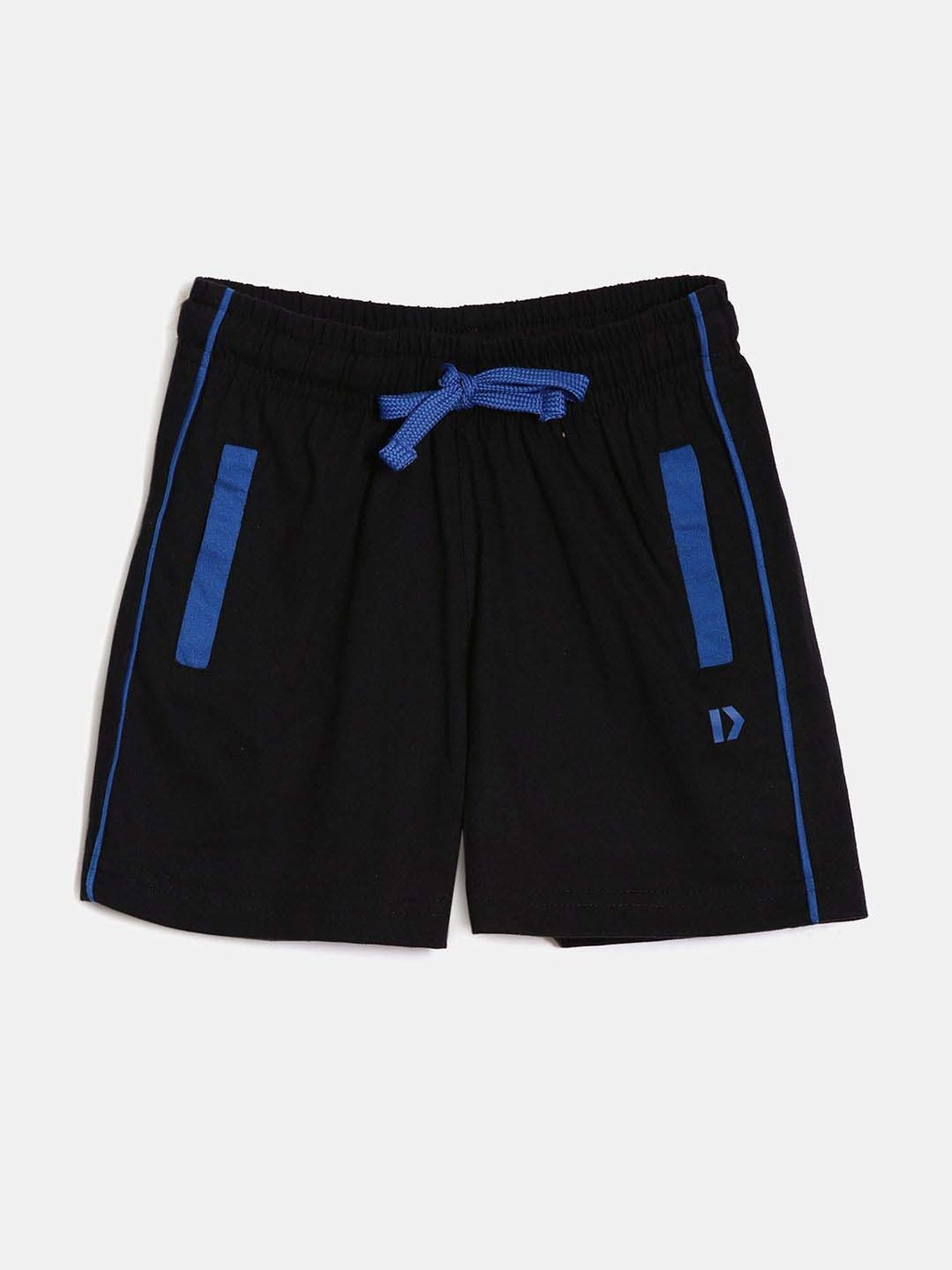 Dixcy Scott Originals Kids Black & Blue Cotton Regular Fit Shorts