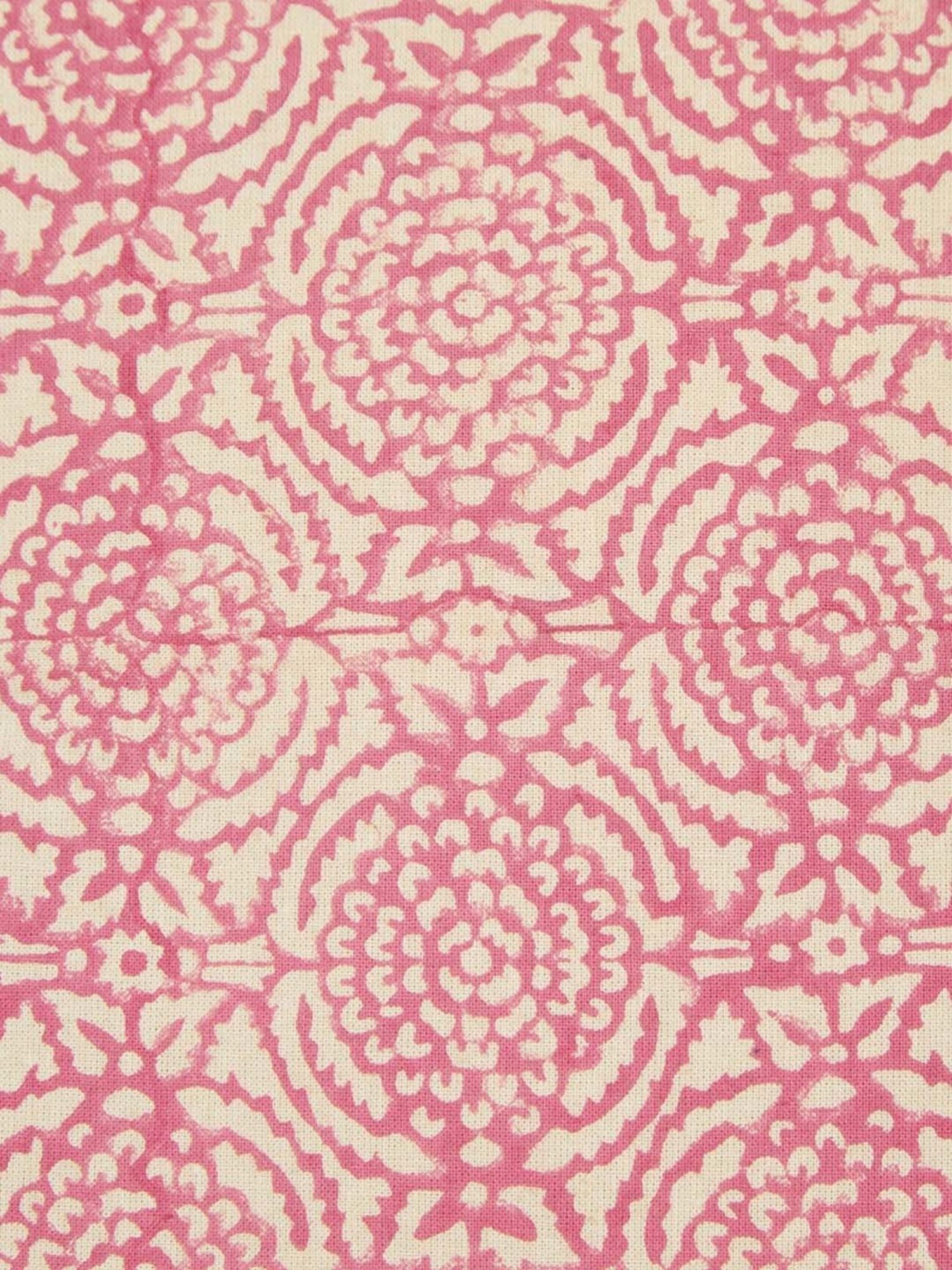 Fabindia Shalimar Pink Cotton Cushion Cover