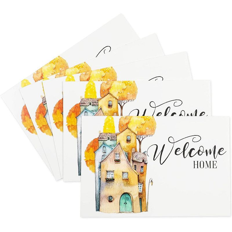 Pipilo Press 48-Pack Welcome Home Real Estate Cards with Envelopes, Realtor Greeting Cards (4 x 6 In)
