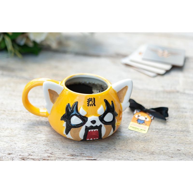 Se7en20 Aggretsuko Angry Face Ceramic Figural Mug