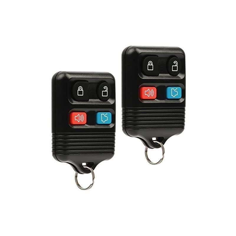 Key Fob Keyless Entry Remote fits Ford, Lincoln, Mercury, Mazda (CWTWB1U331 GQ43VT11T CWTWB1U345 4-btn, Set of 2)
