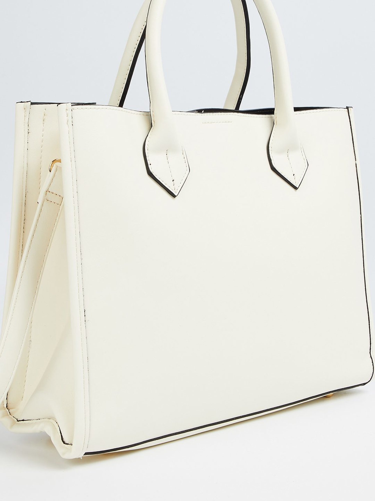 Code by Lifestyle Off White Tote Bag