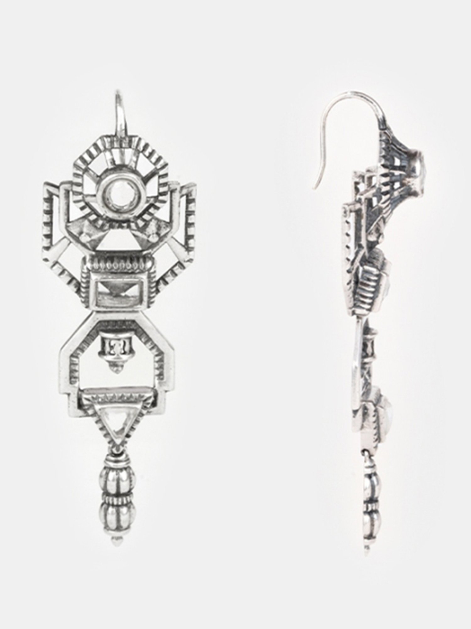 Shaya 92.5 Sterling Silver A Muse Called Jyoti Helen Graham Earrings in Oxidised 925 Silver