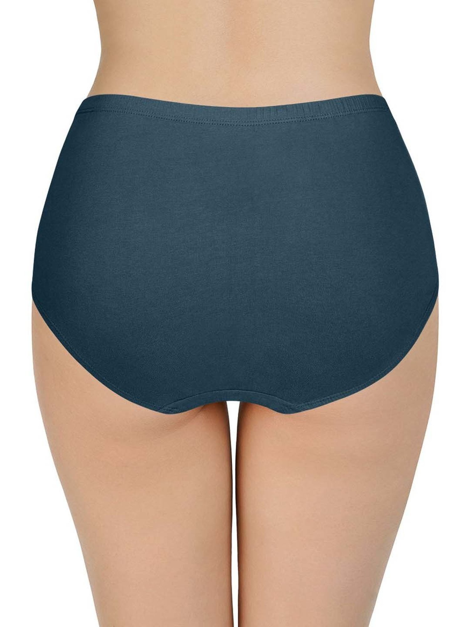 Every De by Amante Navy & Peach Cotton Hipster Panties - Pack Of 3