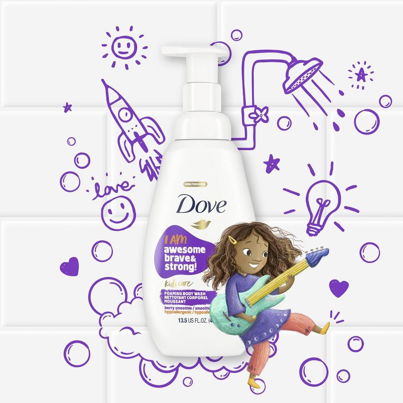 Dove Kids Care Hypoallergenic Foaming Body Wash Berry Smoothie - 13.5 fl oz
