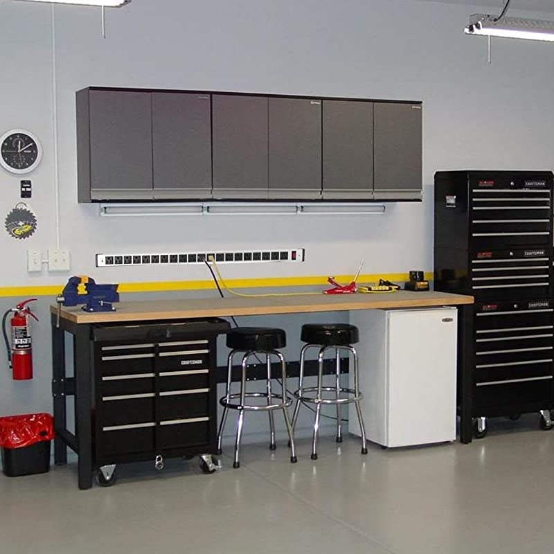 Strip Heavy Duty Metal 20 Outlets Socket with 15ft Long Cord and Circuit Breaker