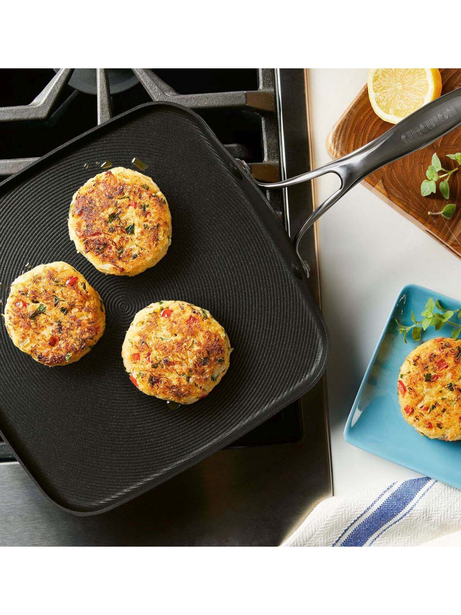 Circulon Non-Stick + Hard Anodized Square Tawa, 28 Cm