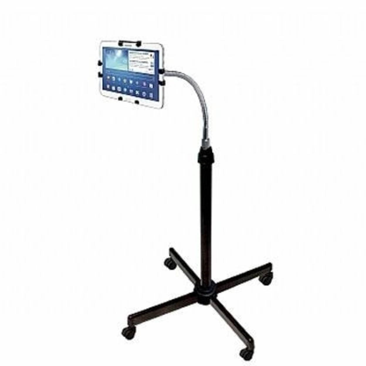 CTA Digital PAD-UAFS Height-Adjustable Gooseneck Stand with Casters for iPad/Tablet