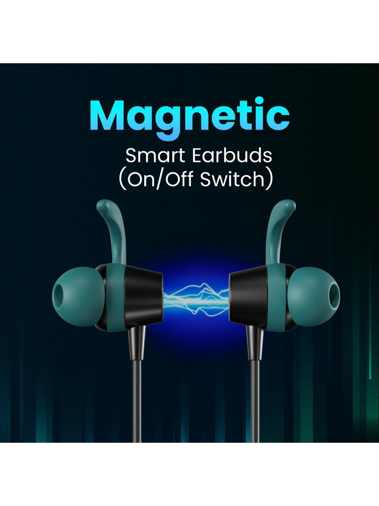 Portronics Harmonics X2 Bluetooth Neckband with Upto 40Hours Playtime, HD Mic (Black)