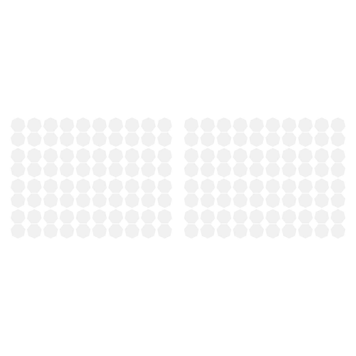 LiteMark 1 Inch Yellow Removable Heptagon Decals - Pack of 160