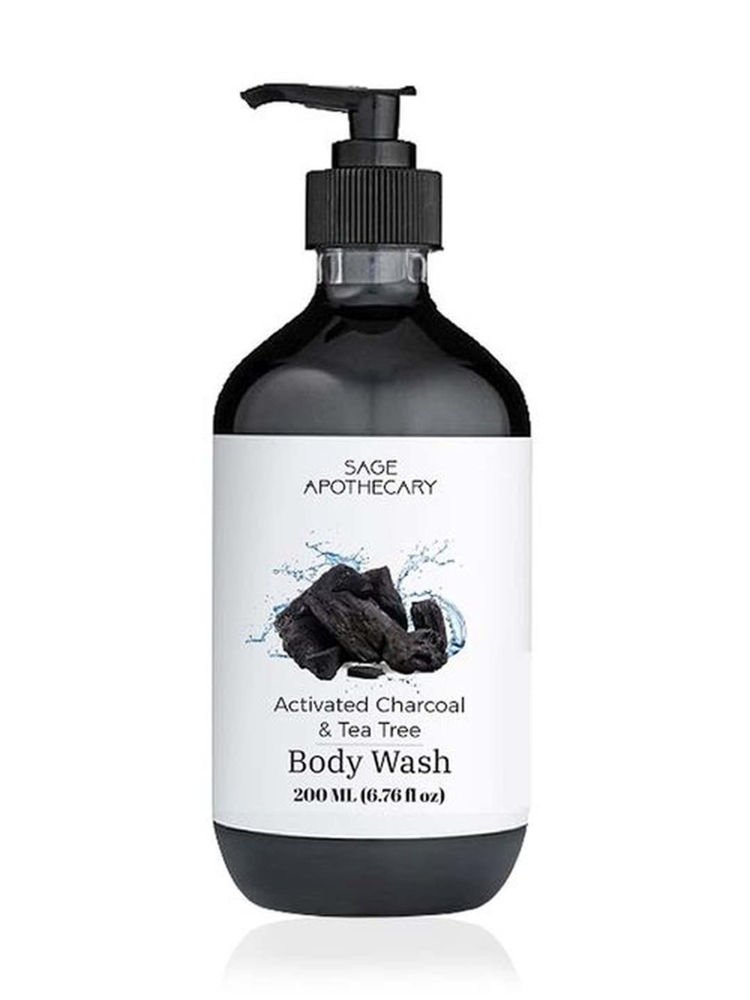 Sage Apothecary Activated Charcoal Body Wash - 200 ml