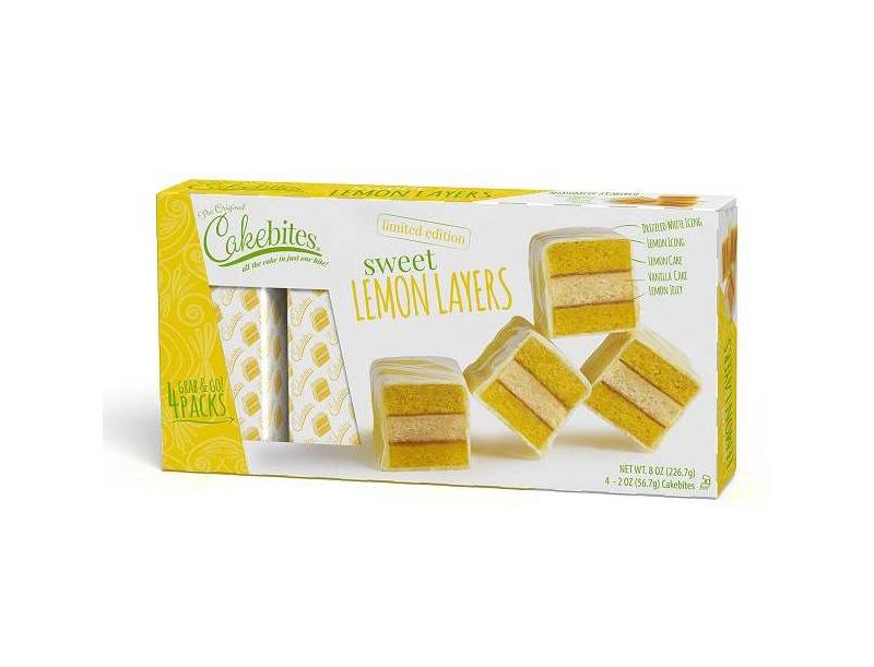 Cakebites Sweet Lemon Layers - 8oz/4ct