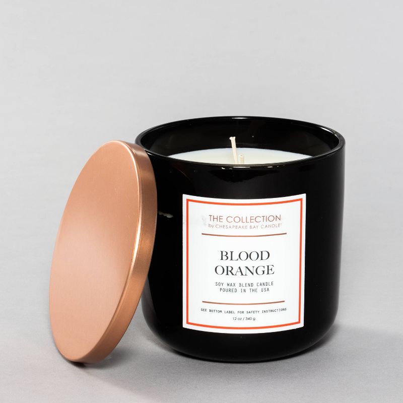 12oz Lidded Glass Jar 2-Wick Candle Blood Orange - The Collection By Chesapeake Bay Candle