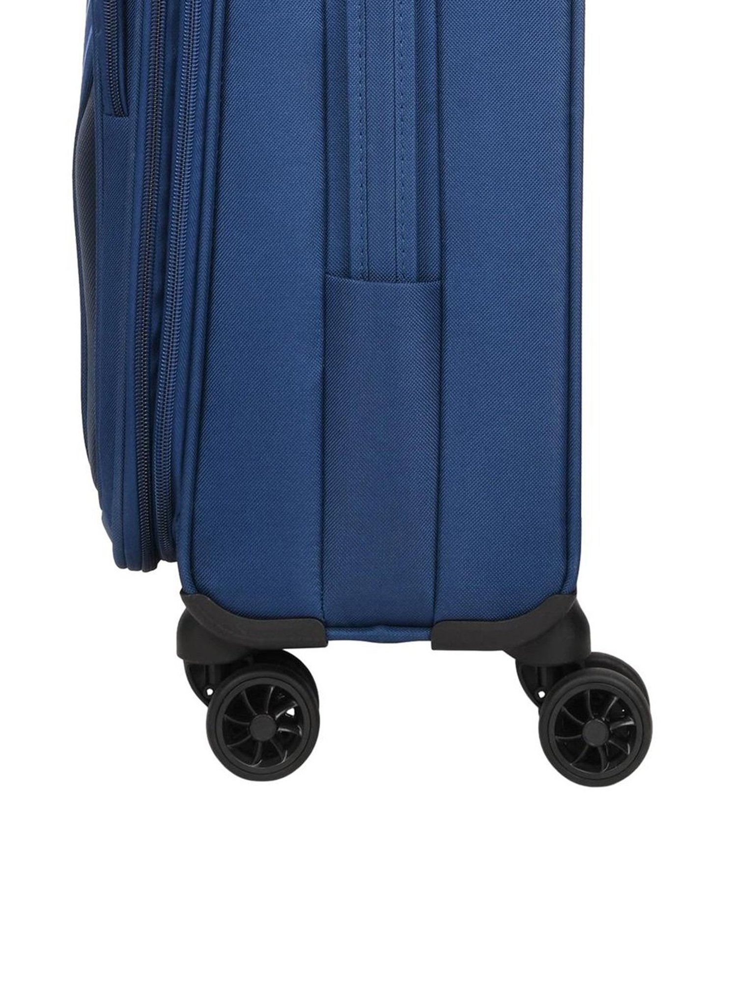Aristocrat Dark Blue Solid Soft Cabin Trolley Bag - 25 cm