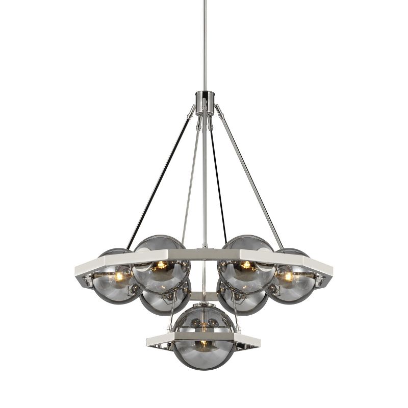 Generation Lighting Harper 7 light Polished Nickel Chandelier F3260/7PN