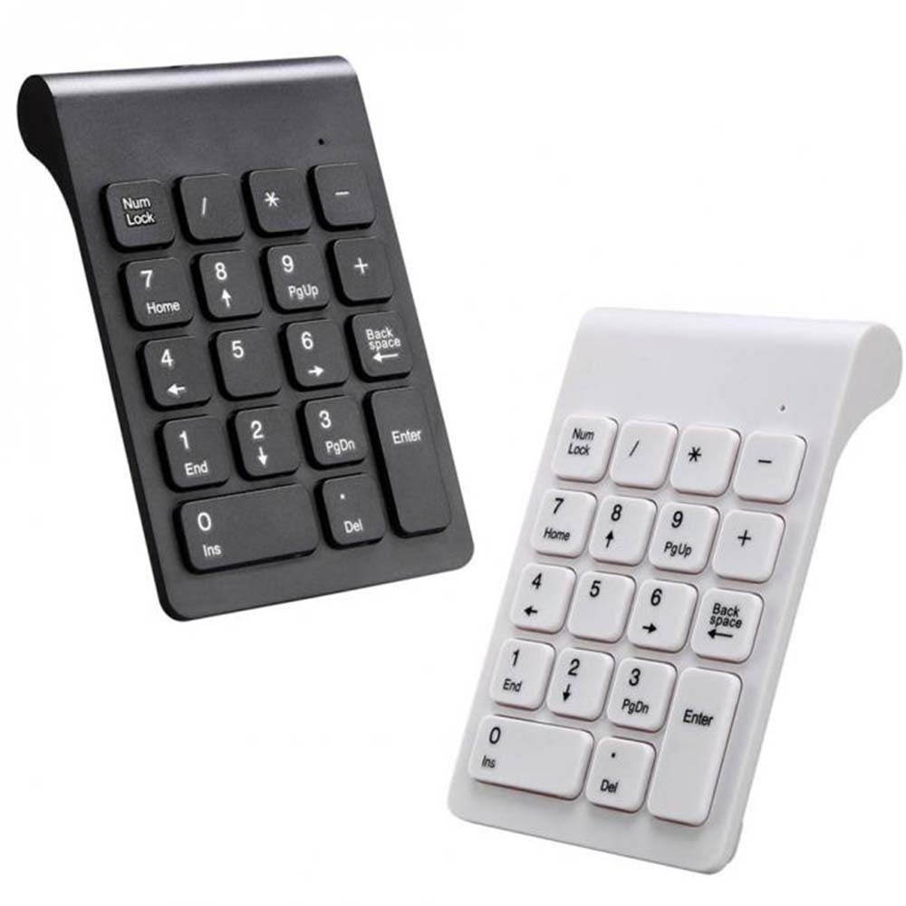 Zgeer 2.4G Mini Ultra-Thin Wireless 18 Keys Number Pad Numeric Keypad Digital Keyboard