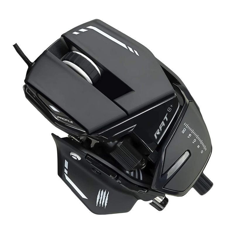 Mad Catz The Authentic R.A.T. 8+ Optical Gaming Mouse, Black ( MR05DCAMBL00 )