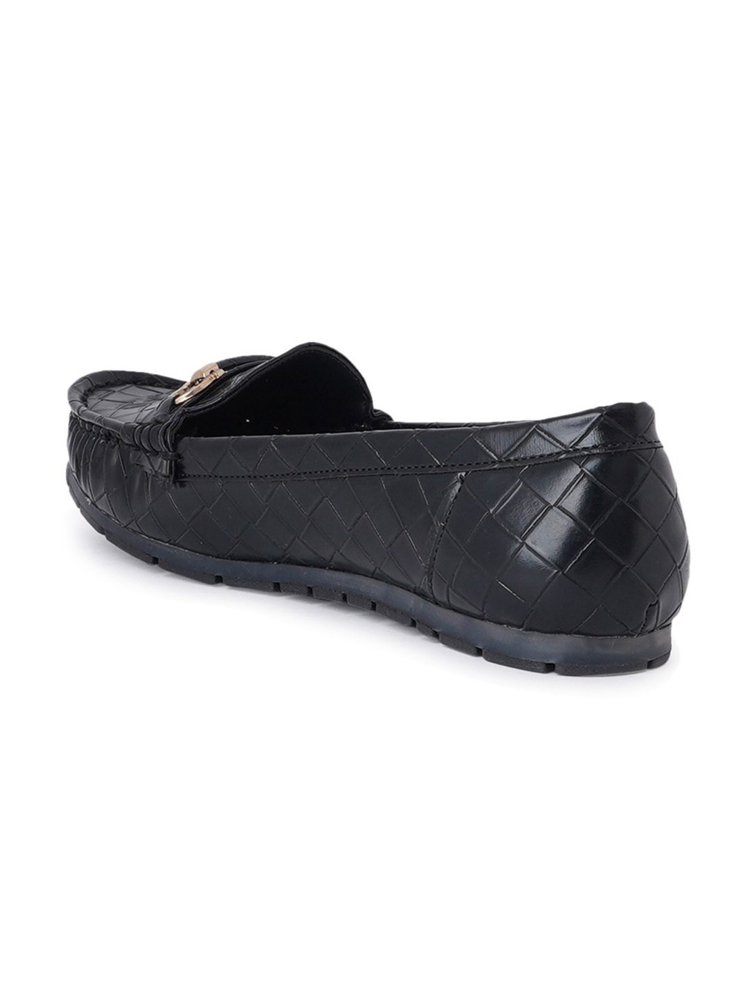 Scentra Women's Black Casual Loafers