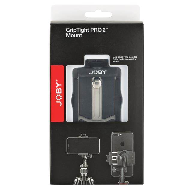 Joby GripTight PRO 2 Mount for Smartphones, Mics and Lights, Black/Charcoal