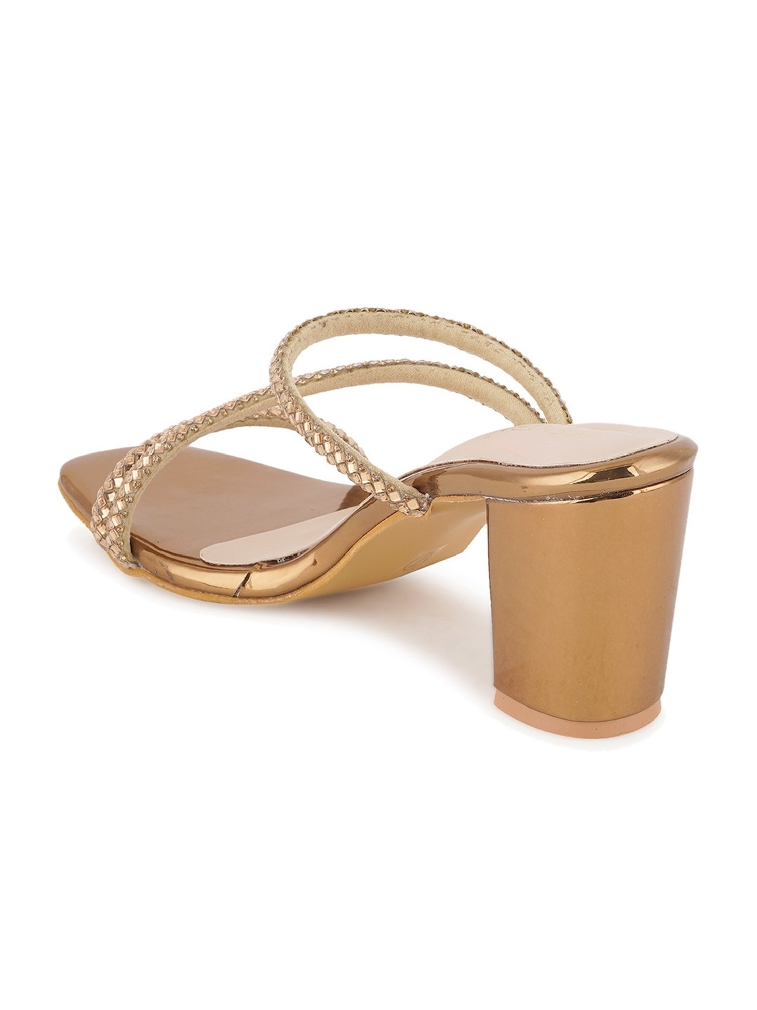 Scentra Women's Copper Ethnic Sandals