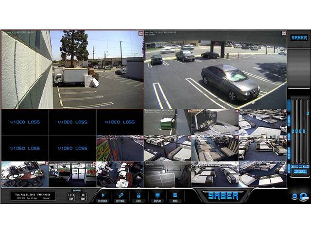 24 Channel PCI-E Saber CCTV Hybrid Enterprise Grade DVR Surveillance Card H.264 D1 Resolution  Video Security