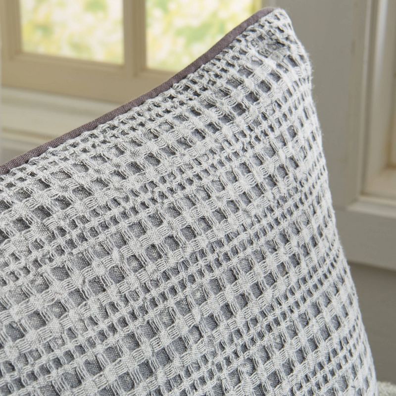 20"x40" Oversize Stone Wash Lumbar Throw Pillow Gray - Patina Vie