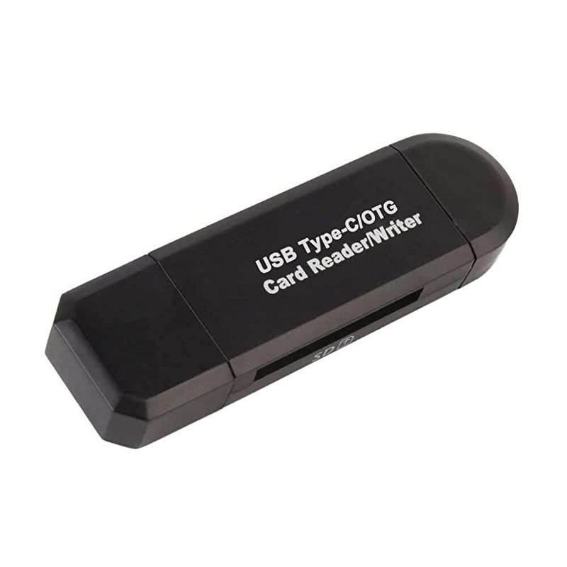 SD Card Reader/Writer 3.0 Memory Card Reader for Android Phone/PC/Laptop/Camera/Mac/Windows/Linux, with USB and Typc C Port