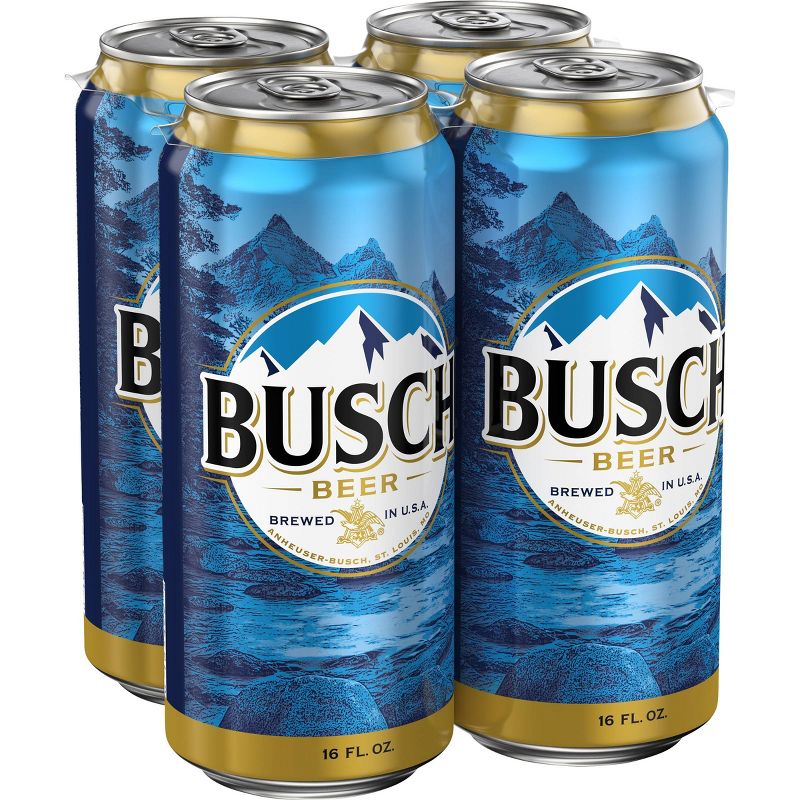 Busch Beer - 4pk/16 fl oz Cans