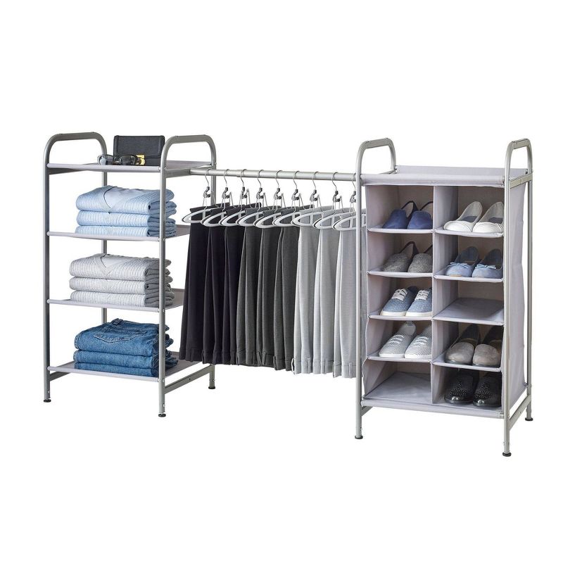 Neatfreak Versa System 10 Cubbies 5 Shelves Gray