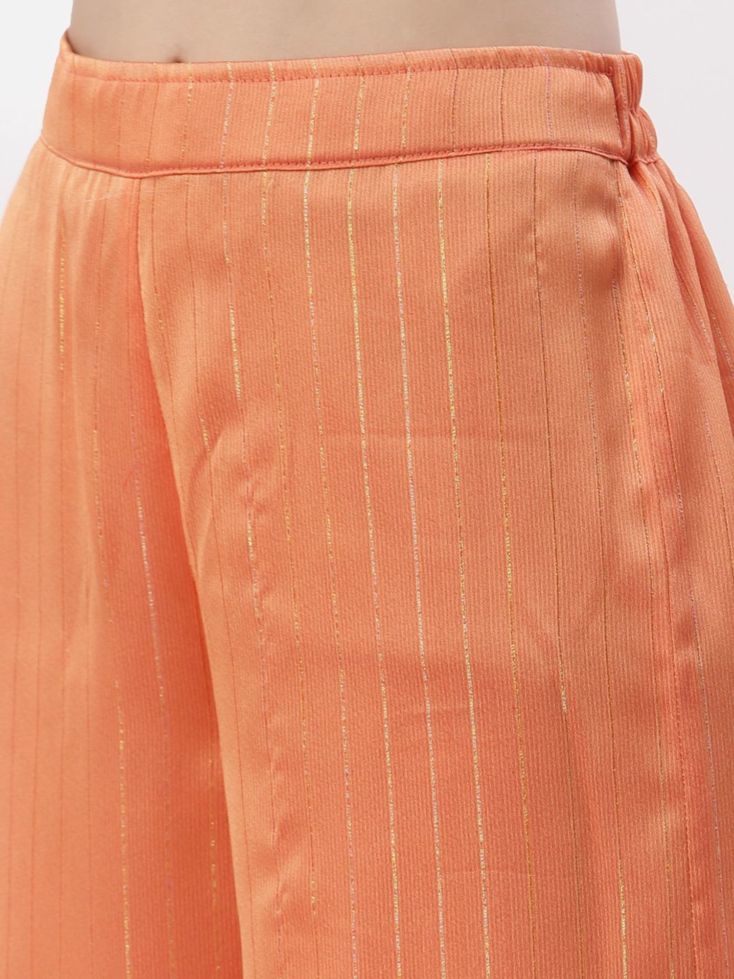 studiorasa Orange Striped Top Palazzo Set