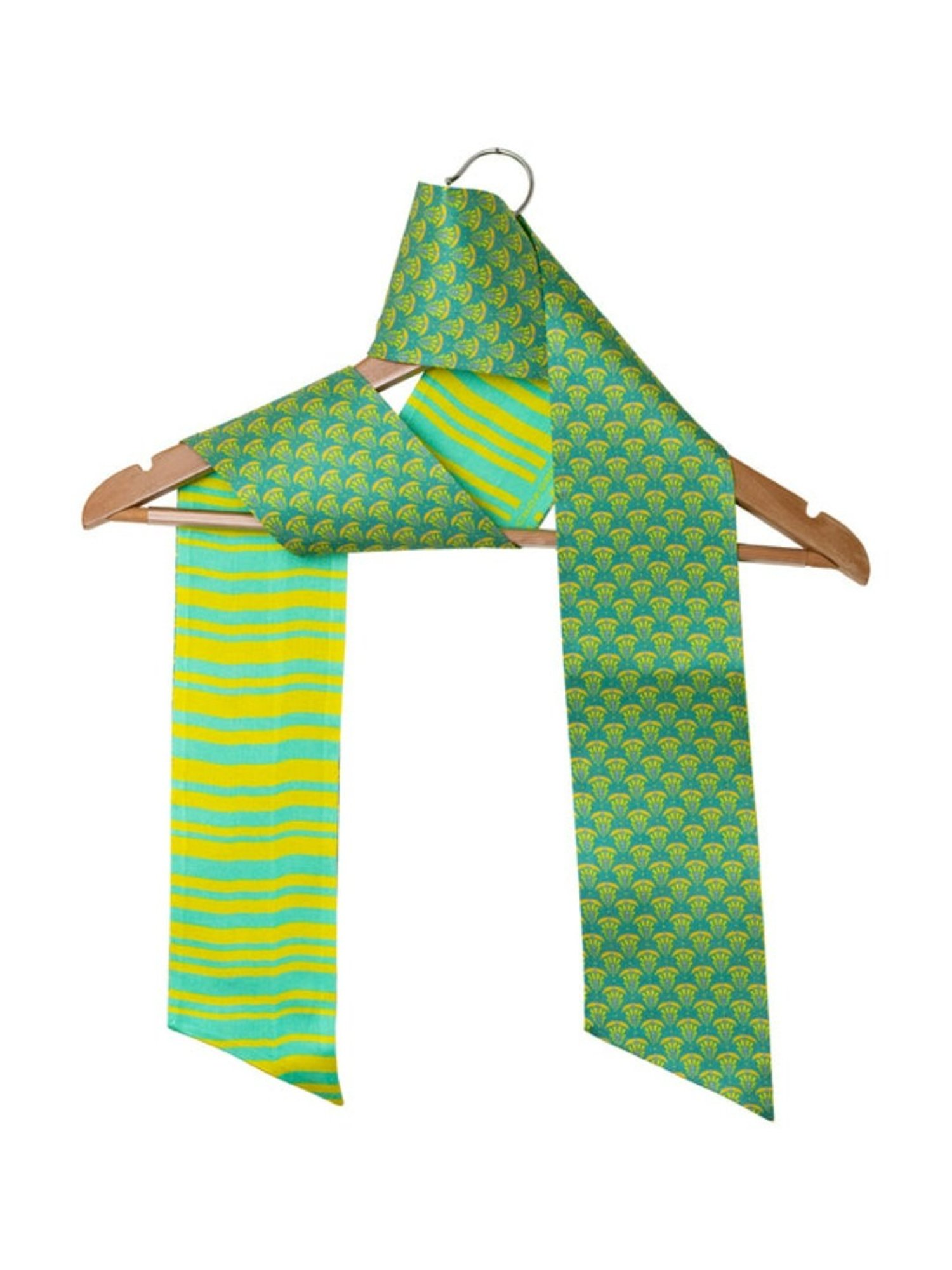 CHOKORE Sea Green Printed Stole