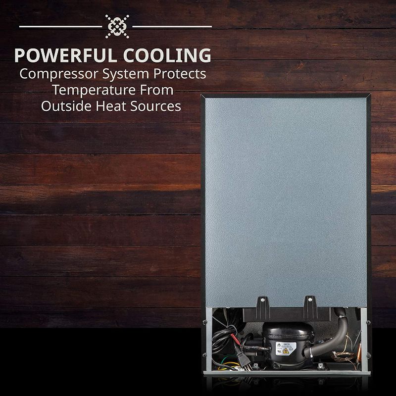 Ivation 24-Bottle Compressor Freestanding Wine Cooler Refrigerator - Black