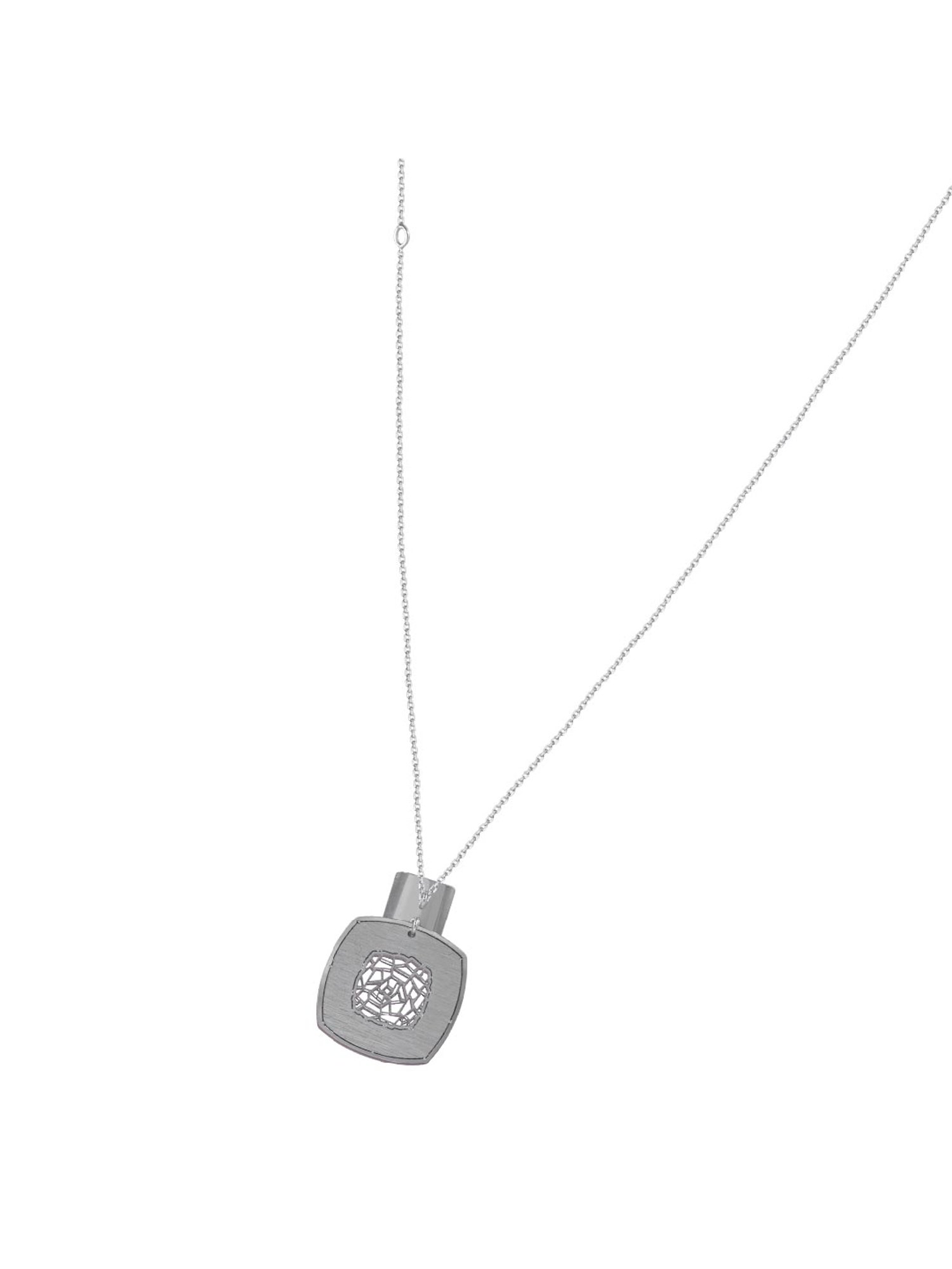 Rihi by P.C. Chandra Jewellers Square Pendant With Chain For Women & Girls