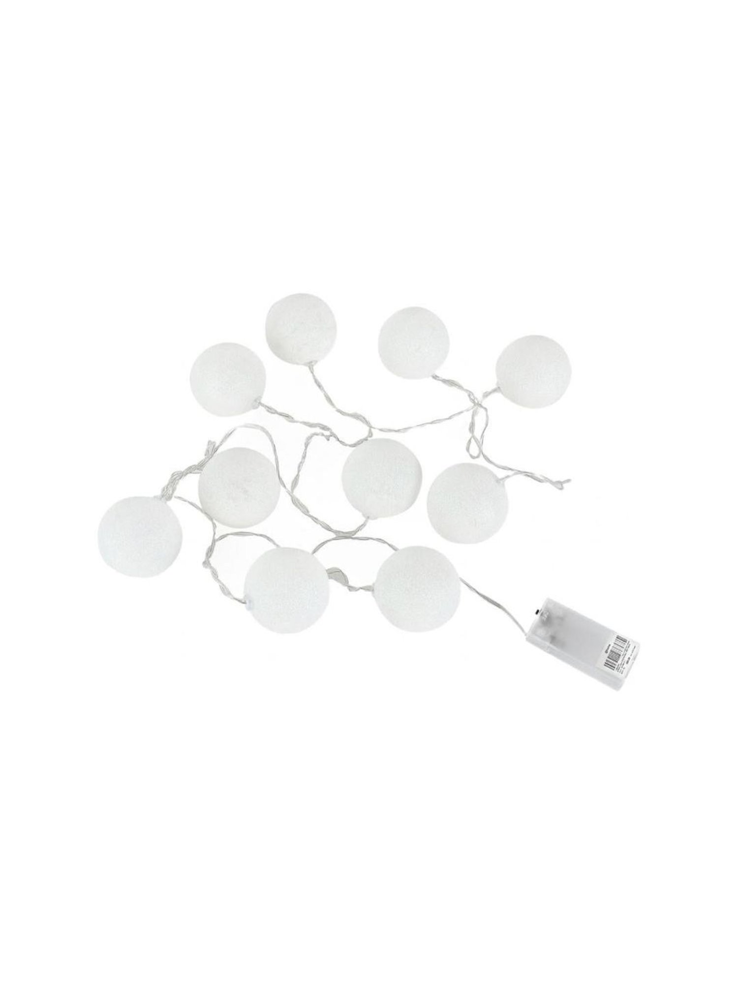 @home White Plastic 10-In-1 Festiva Ball String Light