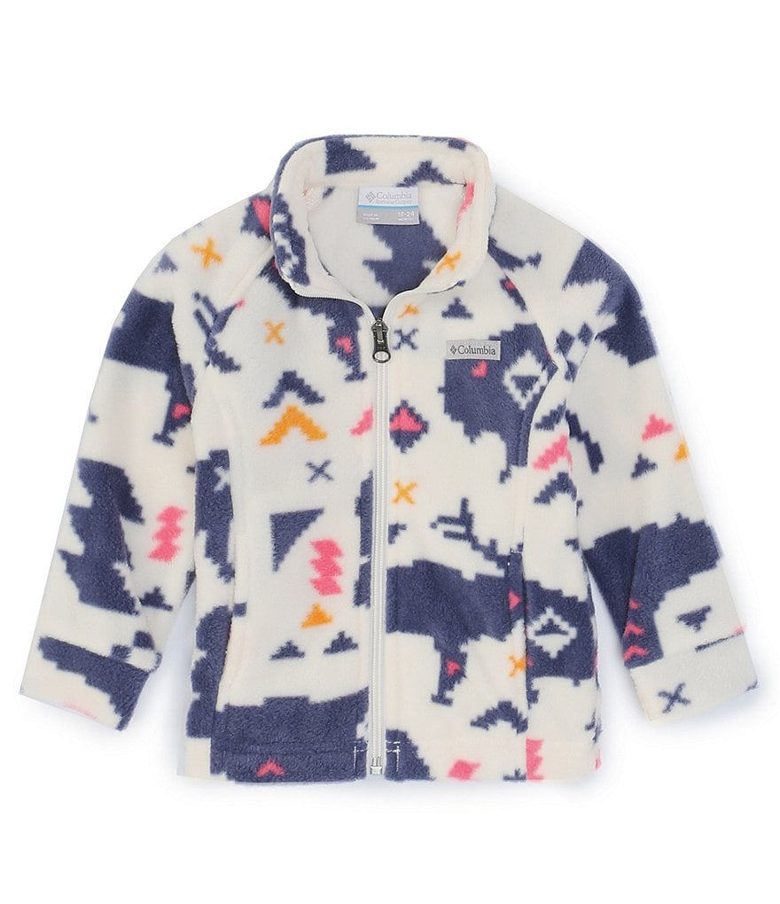 Columbia Baby Girls 3-24 Months Benton Springs Solid Fleece Zip Front Jacket