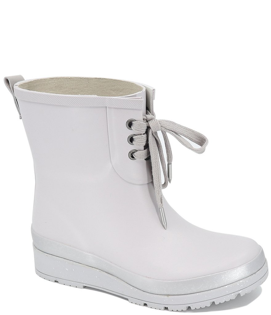 Splendid Dawn Lace Front Wedge Rain Booties