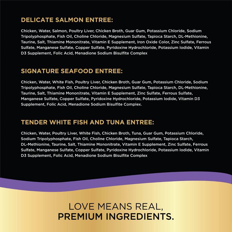 Sheba Perfect Portions Paté In Natural Juices Seafood Premium Wet Cat Food - 2.6oz/24ct Variety Pack